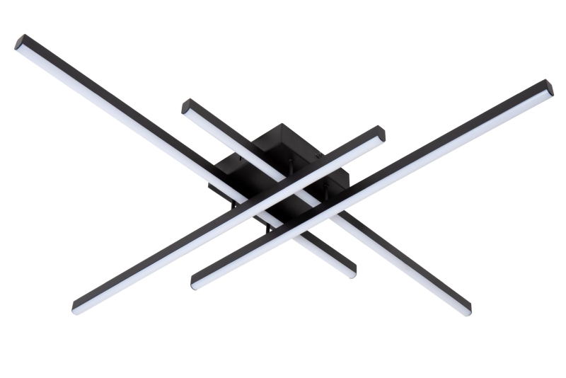 Lucide NOVAK - Flush ceiling light - LED Dim. - CCT - 1x42W 2700K/4000K - Black